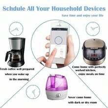 2Pcs Smart Power Switch WIFI Plug Socket Timer Alexa APP Control - White - View 4