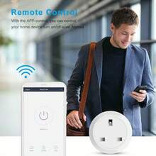 2Pcs Smart Power Switch WIFI Plug Socket Timer Alexa APP Control - White - View 6