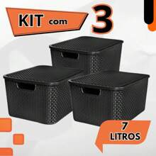 Storage Boxes , Bottles & Jars - 黑色 - 查看 1