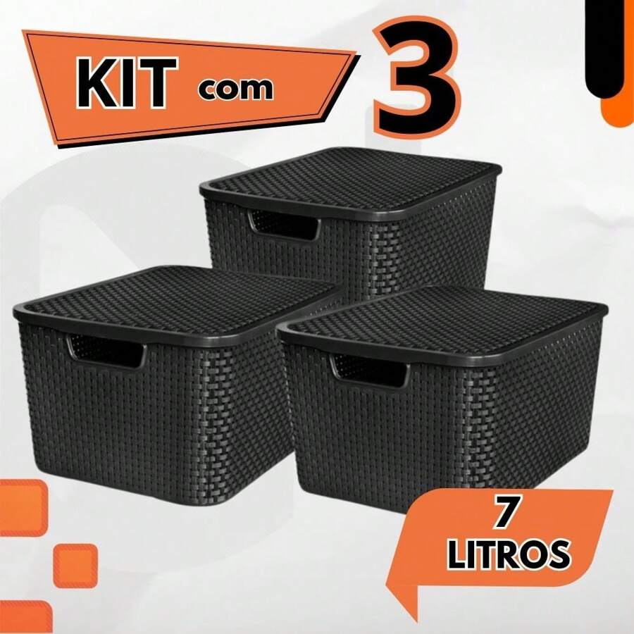 Storage Boxes , Bottles & Jars - 黑色 - 查看 1