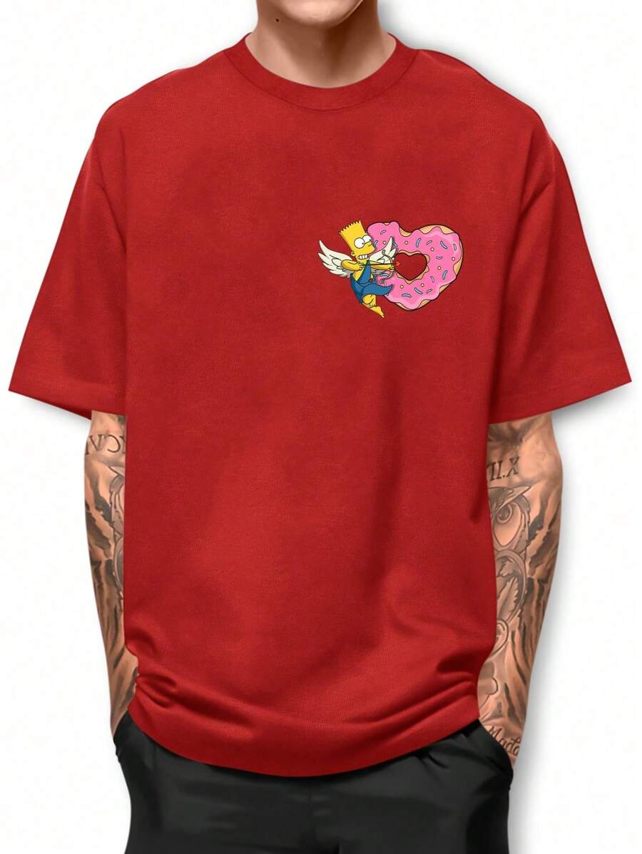 Men T-Shirts - Red - View 1