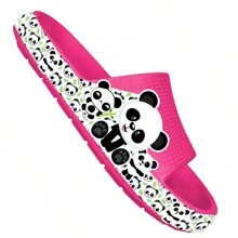 Chinelo Nuvem Infantil Menina Papete Sandália Confortavel e Leve Desenhos Cartoon - Preto e Branco - Visão 4