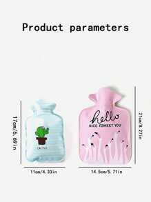 1 Pieza Bolsa De Agua Caliente De Color Aleatorio, Ideal Para Calentar En Invierno, Puede Contener Agua Fría Y Caliente - Multicolor - Ver 5