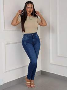 Women Jeans - Rửa tối - Xem 1