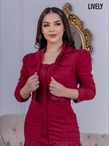 Women Two-Piece Outfits - Gỗ đỏ - Xem 2