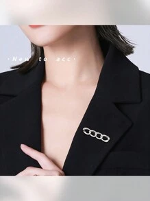 1入/3入 鏈條風格夾子,牛仔褲腰部收緊工具,可調節扣環,防止衣櫥故障,安全固定衣物,高端金屬製成,增添女性優雅 - 為防止衣服故障和腰部用時尚衣物修復器提升褲子 - 腰身束緊配件和褲子裝飾 - 彩色 - 查看 4