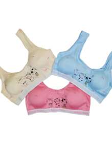 12 Corpiños Con Copas Removibles Para Niña, top, bra entrenador, variedad de colores, se envían de acuerdo a disponibilidad