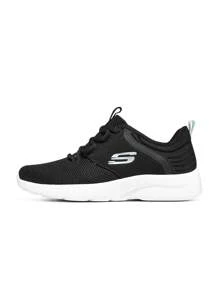 Skechers 女士田径运动网眼透气鞋跑步鞋 149547-BKAQ - 黑與白 - 查看 1