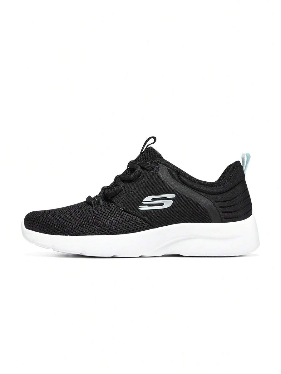 Skechers 女士田径运动网眼透气鞋跑步鞋 149547-BKAQ - 黑與白 - 查看 1