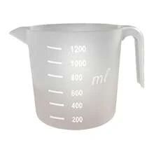 Jarra De Medida / Dosador Graduado De Plastico 1l - Damasco - Visão 2
