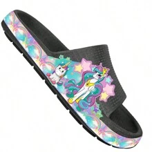 Cloud Flip Flops For Girls, Comfortable And Lightweight Cartoon Sandal - Coral Pink - View 3