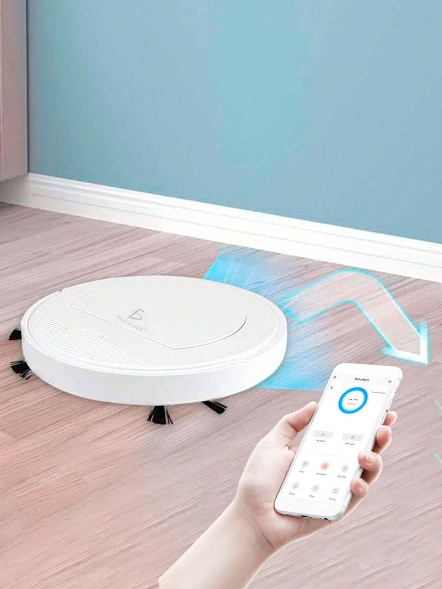 Aspiradora Robot De Barrido Inteligente Automático Recargable Con App - Multicolor - Ver 1