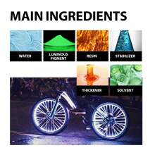 Hozonex Night Reflective Spray Bicycle Clothing Luminous Warning Signs Fluorescent Night Spray - Multicolor - View 2