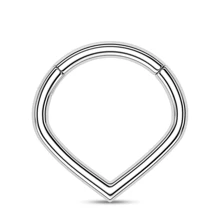 1pc 16g Setto Anello Penetrante Anello Al Naso Orecchino Gioielli In Oro Placcato A Forma Di V Clicker Cartilagine Elica Trago Per Le Donne E Le Ragazze