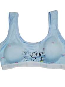 12 Corpiños Con Copas Removibles Para Niña, top, bra entrenador, variedad de colores, se envían de acuerdo a disponibilidad