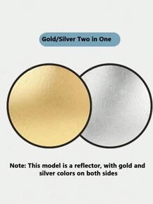 Foldable 2-In-1 Silver & White Reflective Board For Photography, Soft Light Filling Light For Indoor/Outdoor Shooting Equipment - Multicolor - View 6