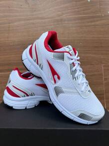 Women Wedge Sneakers - 白紅 - 查看 2