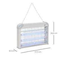 Outsunny Mosquito Killer Lamps - Grey - View 3