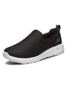 Skechers Men Athletics Walking Shoes Mesh Lightweight Soft Shoes Black 54600-BKW - Black - View 5