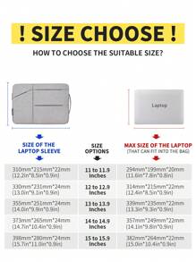 canvas artisan Laptop Case Polyester Notebook Bag Waterproof Laptop Sleeve For MagicBook ThinkBook Macbook - Grey - View 4