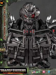 Kit de modelo de Scourge Transformers, de Rise of the Beasts, figura de acción de aproximadamente 22cm / 8.66 pulgadas de altura, no transformable, adecuado para mayores de 8 años, decoración de habitación - Gris Oscuro - Ver 2