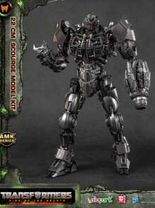 Kit de modelo de Scourge Transformers, de Rise of the Beasts, figura de acción de aproximadamente 22cm / 8.66 pulgadas de altura, no transformable, adecuado para mayores de 8 años, decoración de habitación - Gris Oscuro - Ver 3
