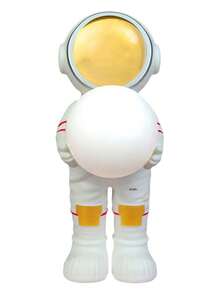 Astronaut Design Portable Bluetooth Speaker Rechargeable Battery With Fm Radio - White - View 9