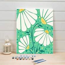 1 Miếng Khung trang trí Sơn Con số Hoa Daisy Vẽ tranh sơn dầu Hoạt hình Nhuộm màu Số Trang trí tường - Nhiều màu - Xem 1