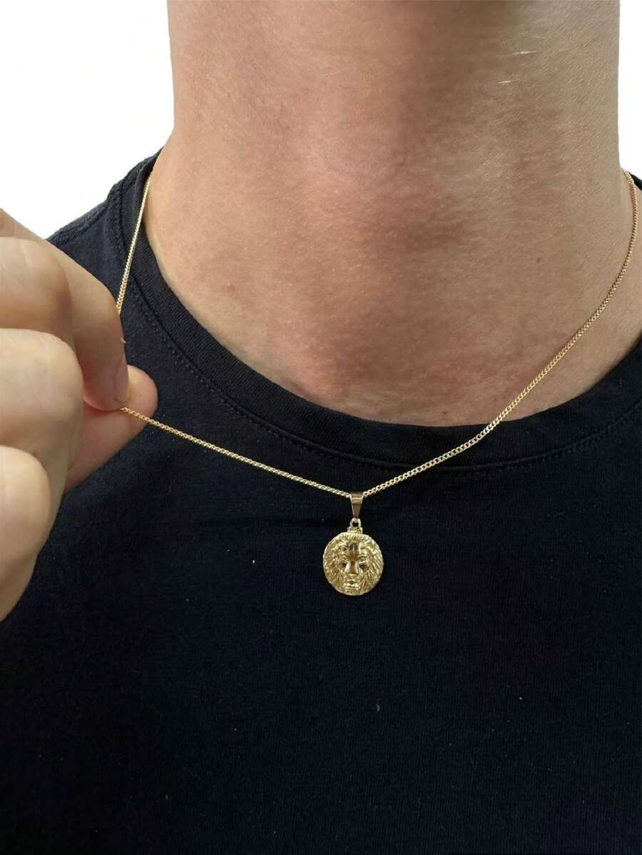 Men's Chain Necklaces - Yellow Gold - View 1