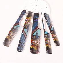 Stylist Professional Styling Comb Carbon Fiber Mouse Tail Comb Fine Ponytail Comb Anti-Static And Heat-Resistant Wide Toothed Hair Cutting Comb Suitable For All Hairstyles Hair Brush,Brush,Hair Brushes,Edge Brush,Brush Hair,Hair Comb,Comb Hair,Detangling Brush,Ball Brush,Mini Hair Brush,Hair Brush Set,Wooden Comb - Multicolor - View 3