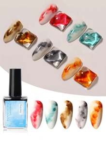 Kaymay Blooming Gel A001 1入組15ml Abs材質快速乾燥,持久,易於使用的藝術開花效果。它輕鬆實現了水彩般的混合效果,為指甲帶來柔和且藝術的色彩過渡。創建花形開花圖案,製作漸變色塊,並利用開花凝膠的層次效應實現指甲的自然光滑色彩過渡。實現煙霧效果,並使用不同顏色的開花凝膠創建彩虹般的效果 - 藍色 - 查看 8