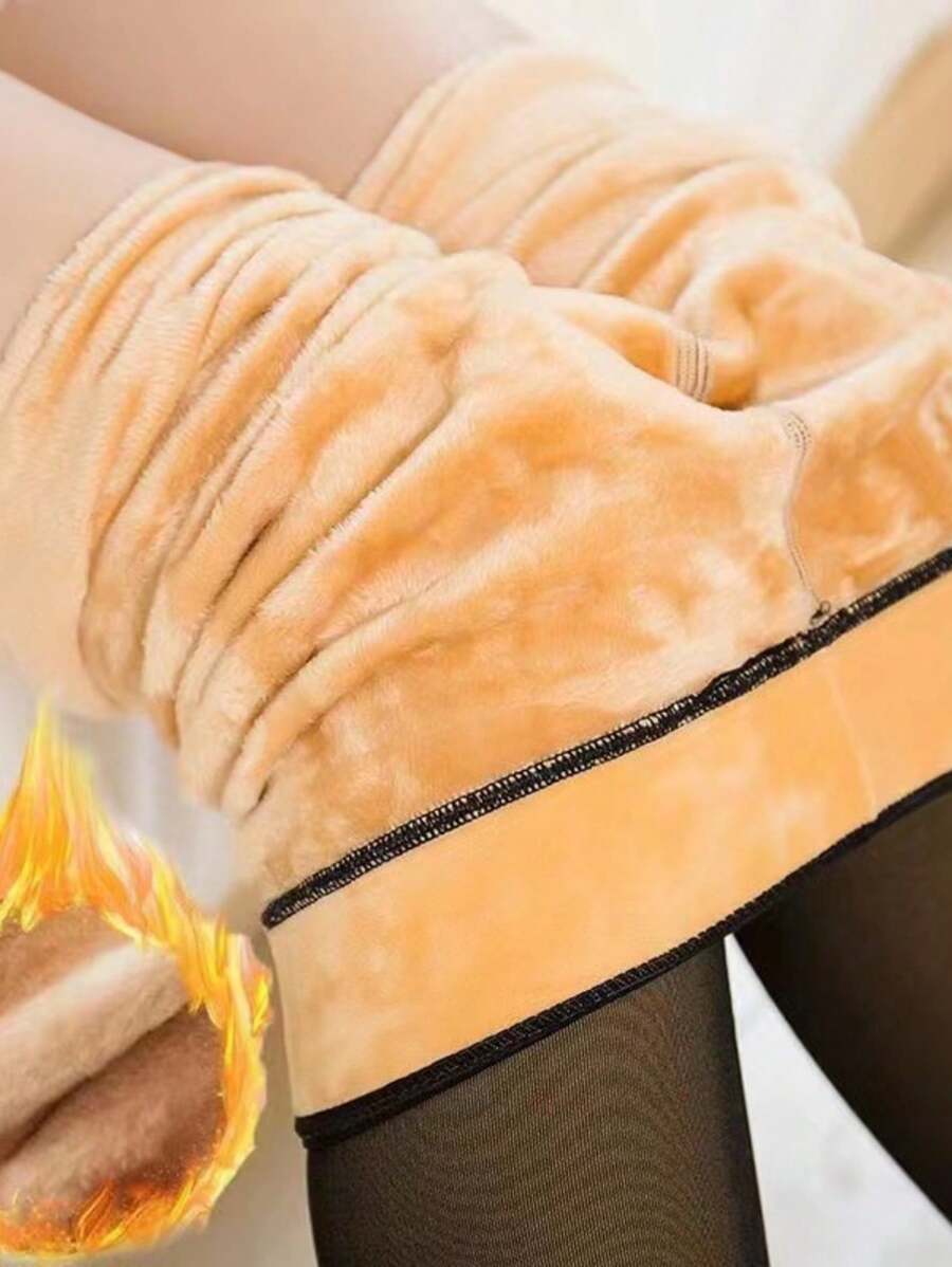 Women Tights - 杏色 - 查看 1