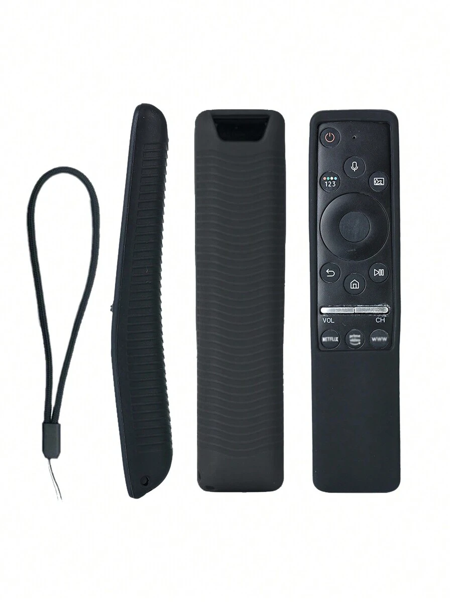 1 件通用遙控器矽膠保護套,彩虹夜光,加厚防摔保護套 - 黑色 - 查看 1