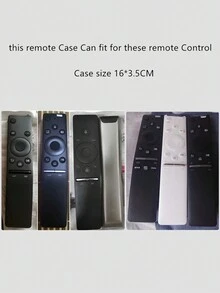 1 件通用遙控器矽膠保護套,彩虹夜光,加厚防摔保護套 - 黑色 - 查看 3