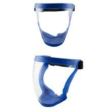 1pc Protective Facial Shield, Safety Elastic Belt Detachable Face Shield Transparent Clear For Dust,Anti-Fog Full Face Active Shields Protection Visible Expression Transparent Breathable Comfortable Adults Reusable - Blue Frame - View 11