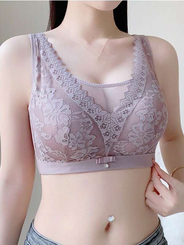 Women's Push Up And Side Support Bra Wireless To Prevent Sagging And Adjust Bust Size, Lingerie