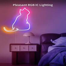 1pc  RGB+IC Govee Neon Rope Light,  Dream Color Dynamic LED Rope Lights  Led Light Strips For Bedroom Music Sync Flexible Cuttable DIY Design, Mobile APP Control, Neon Lights For Indoor Gaming Room Bedroom Festival Decor(Excluding Remote Control) - Multicolor - View 6