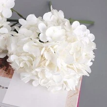 1 bola de flores artificiales de colores de caramelo, perfecta para decoración - Blanco - Ver 6
