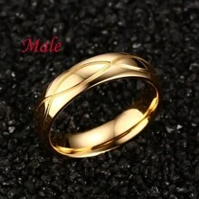 Nhẫn đôi mạ vàng 18K, kiểu dáng tối giản, đính đá Cubic Zirconia hình tròn, chất liệu thép không gỉ, thích hợp làm quà tặng lãng mạn cho đám cưới, lễ đính hôn, ngày Valentine hoặc hẹn hò, dùng để trang trí hàng ngày. - nhẫn đôi - Xem 22