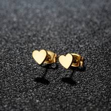 1 Pair New Stainless Steel Geometric  Stud Earrings For Women Everyday Tiny Moon Star Earrings Birthday Gift Jewelry