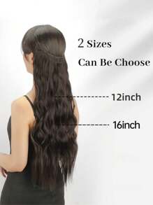 Clip In Hair Extension ,Invisible Wire Hair Extensions With Adjustable Size Removable Secure Clips Bleach Blonde Wavy Secret Hairpiece For Women - Apricot - View 6