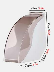 1pc Black/White Acrylic Dust-Proof Storage Box With Cover, Modern And Simple Style, Waterproof, Large Capacity, Rotating Lid Coffee Filter Paper Box, Suitable For Kitchen, Home, Coffee Shops, Hotels, Western Restaurants, And Dessert Shops