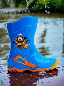 Bota De Lluvia Bubble Gummers Burbujas Rey Naranja 15-21 Plástico Impermeable Para Niño - Azul Marino - Ver 1