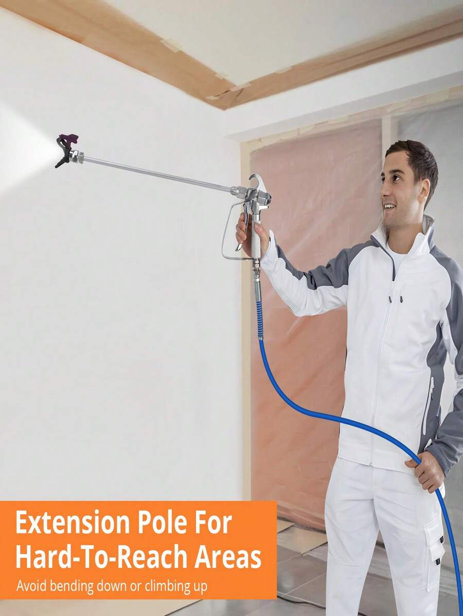 Airless HVLP Paint Sprayer, High Efficiency, ThinningFree, Minimal Overspray, For Home Exterior