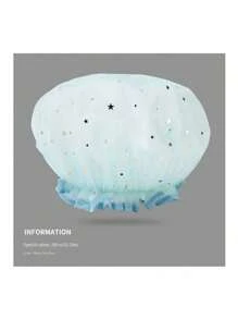 Có thể tái sử dụng Không thấm nước Ngôi sao Mũ Tắm Đối với phụ nữ - Giữ Của bạn Tóc Khô Và Tuyệt vời In Tắm Hoặc Gương sen - Nhiều màu - Xem 11