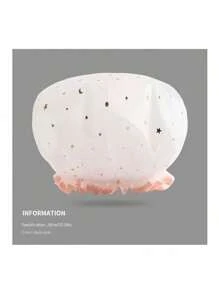 Có thể tái sử dụng Không thấm nước Ngôi sao Mũ Tắm Đối với phụ nữ - Giữ Của bạn Tóc Khô Và Tuyệt vời In Tắm Hoặc Gương sen - Nhiều màu - Xem 9