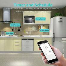 2Pcs Smart Power Switch WIFI Plug Socket Timer Alexa APP Control - White - View 8