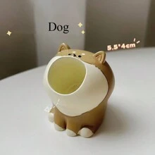 1 Stück Mini Japanischer Stil Nagelbohrer Bit Aufbewahrungsröhre, süßes Cartoon Tiermuster (Katze, Hund, Dinosaurier, Hase), Nagelpflege Werkzeug Schreibtisch Organizer Box/Halter, Offener Mund Pinselbecher, Nagelpolierer Aufbewahrungsbox, Nagelkunst Zubehör, Nagelwerkzeuge, Nagelkunst Werkzeuge, Schulanfangszeit - Verschiedenfarbig - Übersicht 14