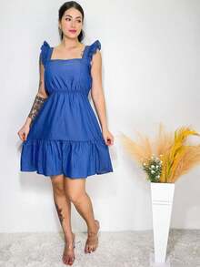 Women Dresses - 中等水洗藍 - 查看 2