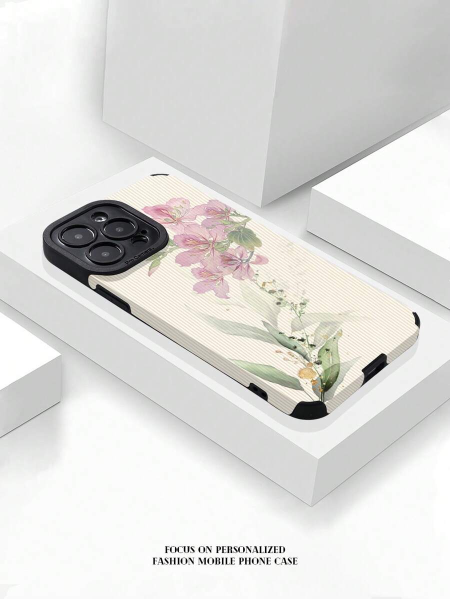 1 carcasă de telefon TPU cu textura florală a plantelor compatibile cu Iphone 11 12 13 14 12 Pro Max 13 Pro Max 14 Pro Max IPhone 15 15 Pro 15 Plus 15 Pro Max IPhone 16 16 Pro 16 Plus 16 Pro Max S20 FE A71 U22 A52 A54 A54 A24 A33 A34 A54